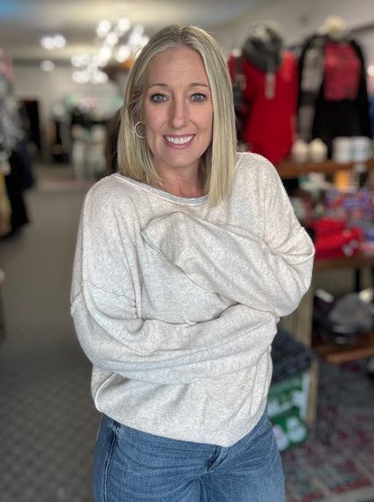 Boat Neck Cozy Pullover