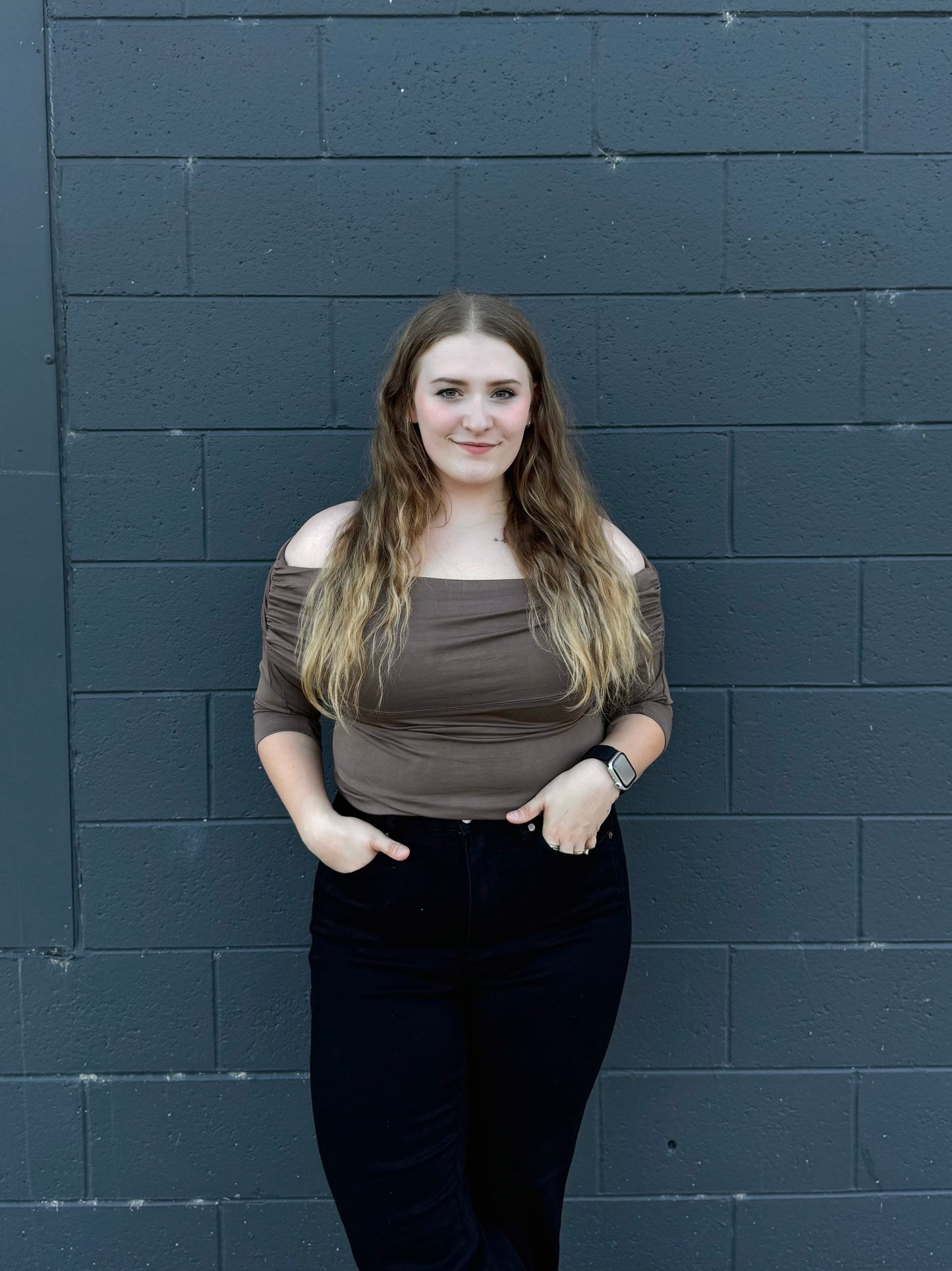 Off The Shoulder Ruched Top