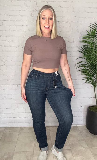 Judy Blue Pull On Double Cuff Slim