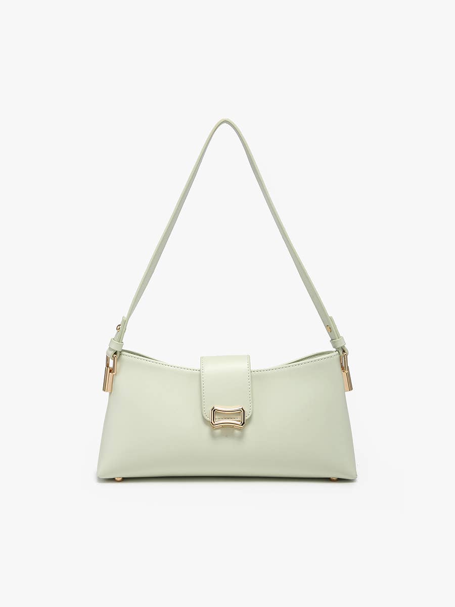 Shoulder Bag w/ Flapover Snap Closure