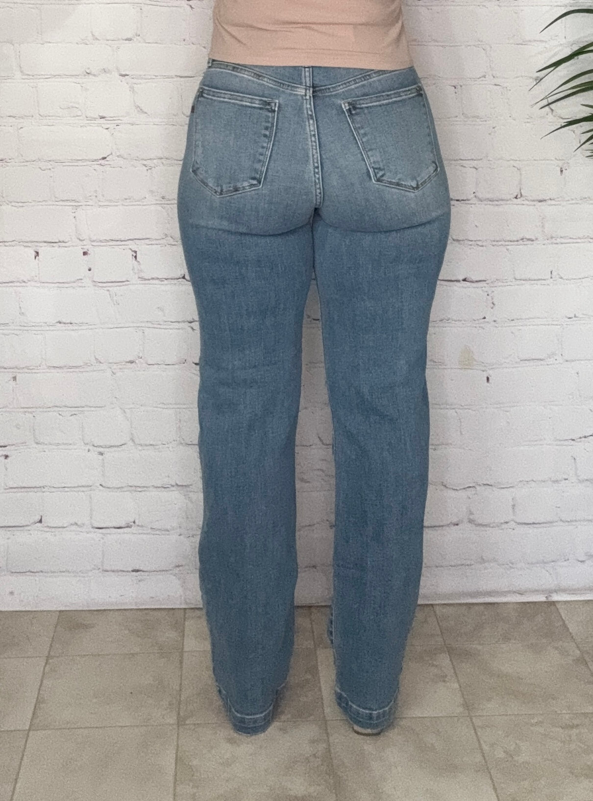 Judy Blue Hi Waist Trouser Straight Fit