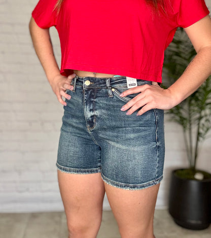 Judy Blue Cute Back Pocket Shorts
