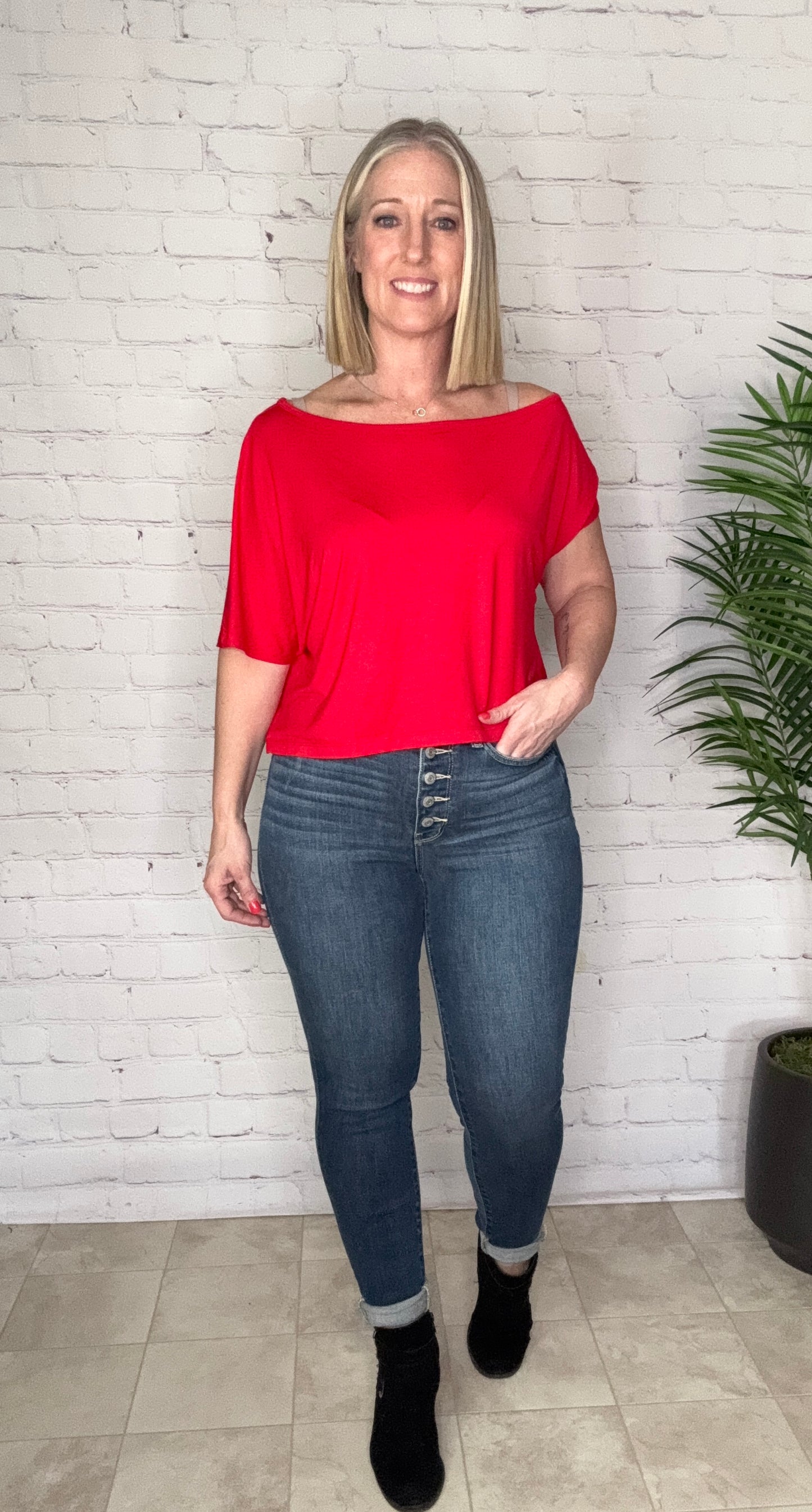 Judy Blue Hi Rise Button Fly Skinny