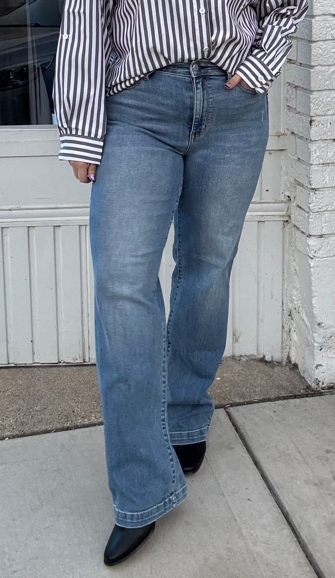 Judy Blue Hi-Waist Trouser Straight Fit