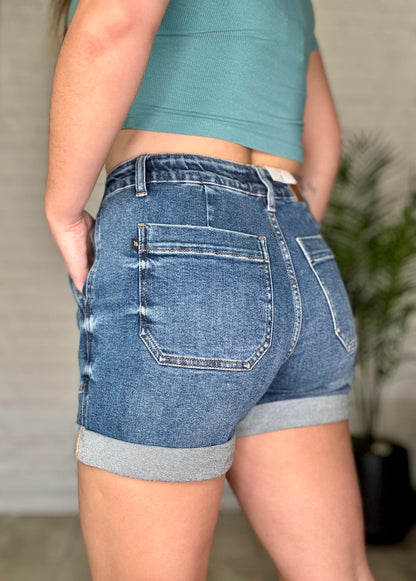 Judy Blue Cuffed Jogger Shorts