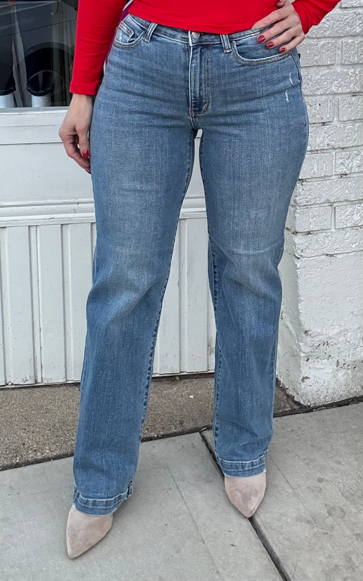 Judy Blue Hi-Waist Trouser Straight Fit