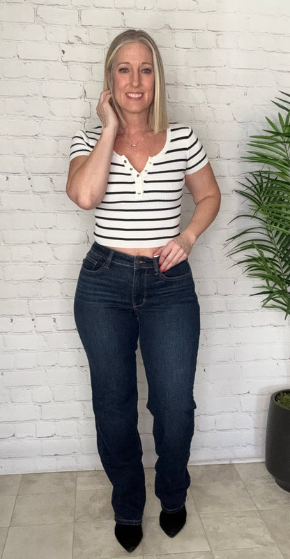 S/R/L Stunners Dark Wash Straight