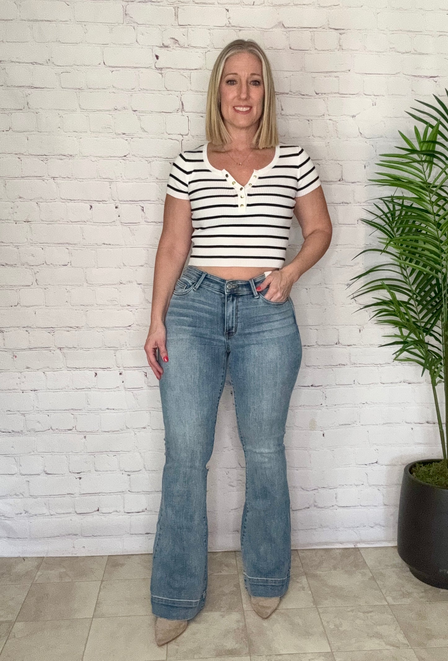 Judy Blue Daisy Denim Flare