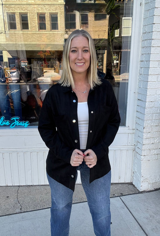 Vegan Suede Shacket