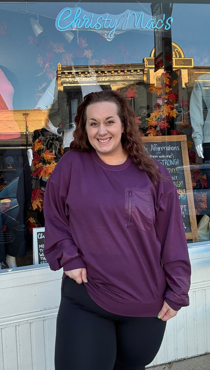 CURVY Modal-Blend Crewneck Pullover