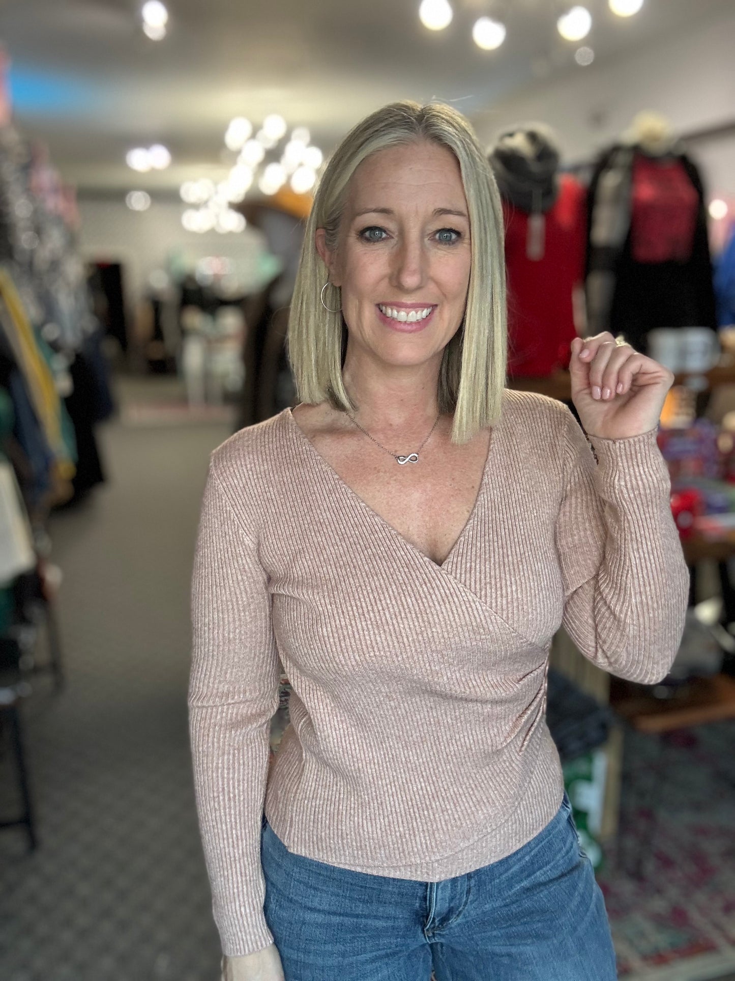 Deep V-Neck Sexy Sweater