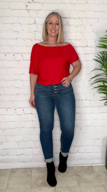 Judy Blue Hi Rise Button Fly Skinny