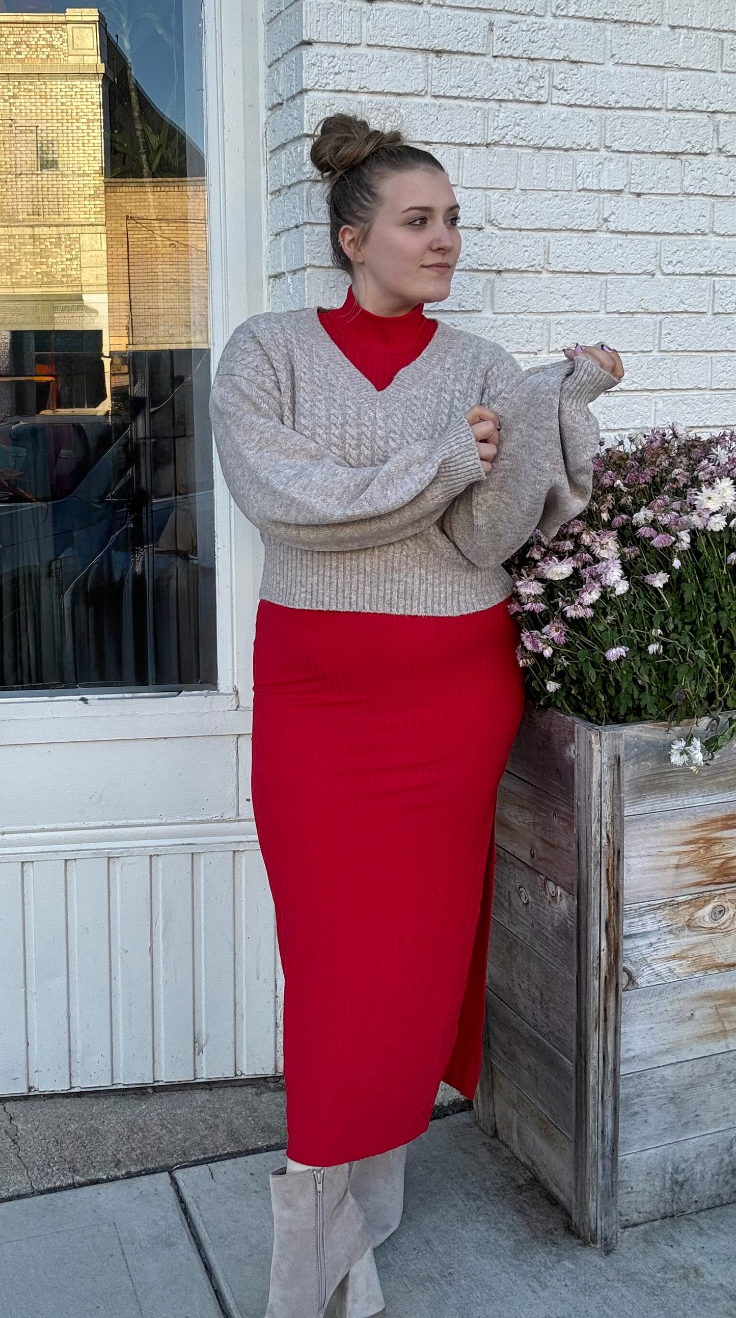 Ribbed Sleeveless Bodycon Dress