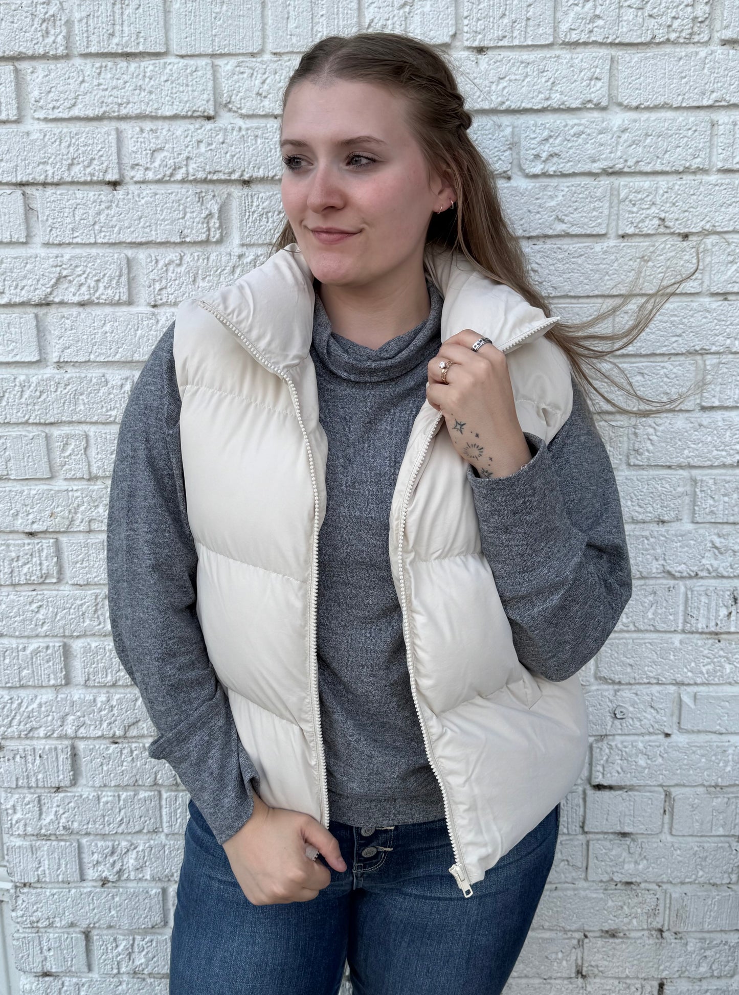 Mono B Brushed Cowl Neck Pullover