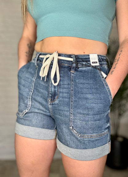 Judy Blue Cuffed Jogger Shorts