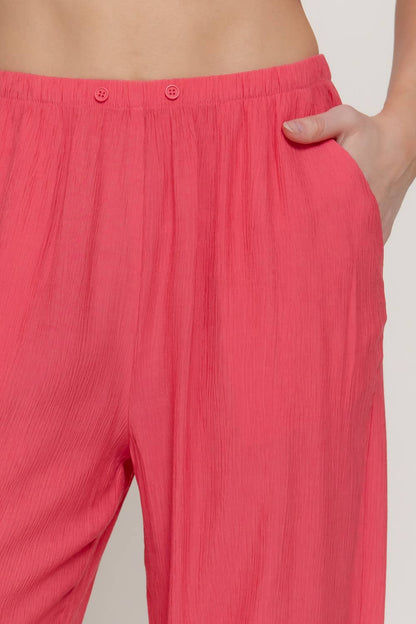 Fuchsia Woven Pants