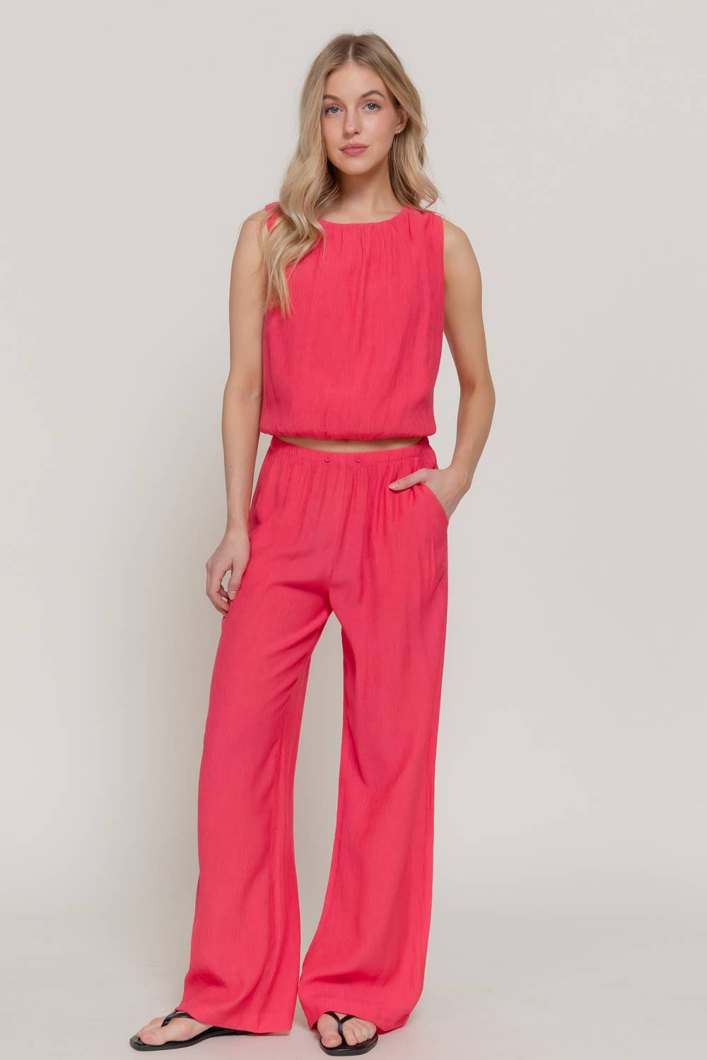 Fuchsia Woven Pants