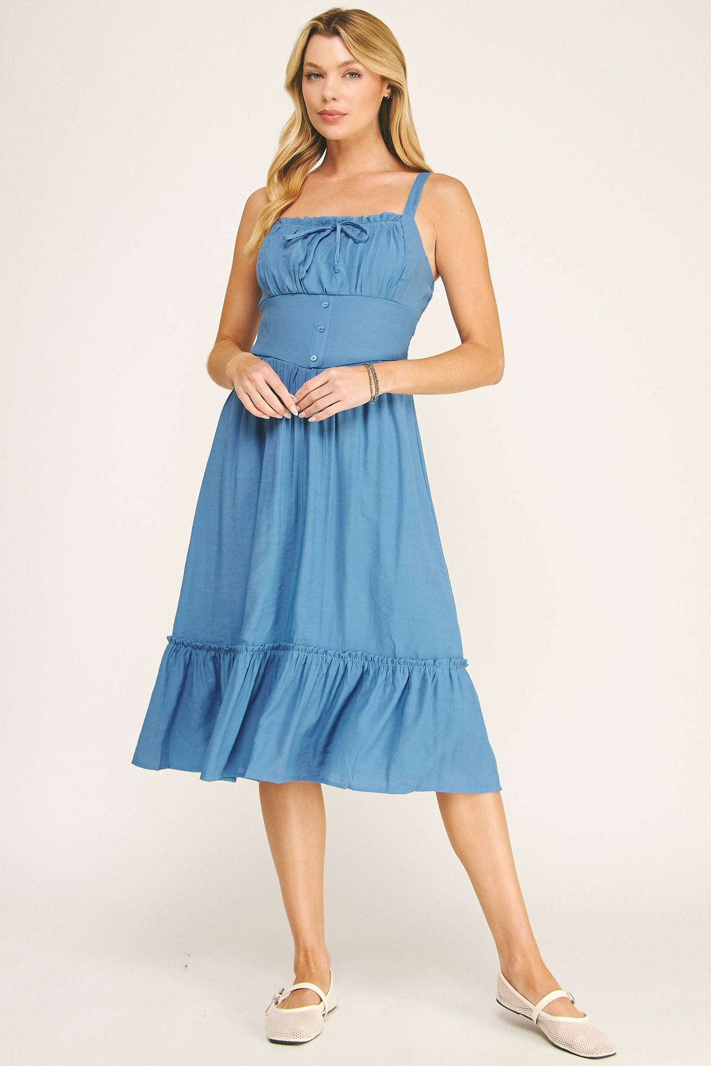 Ruffle Midi Dress