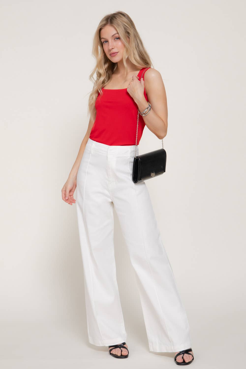 Sleeveless Square Neck Top