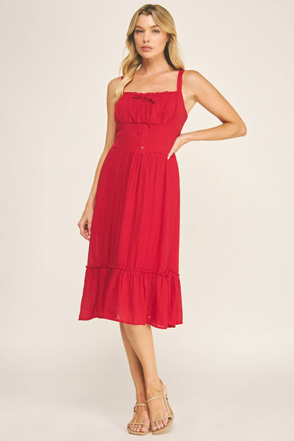 Ruffle Midi Dress