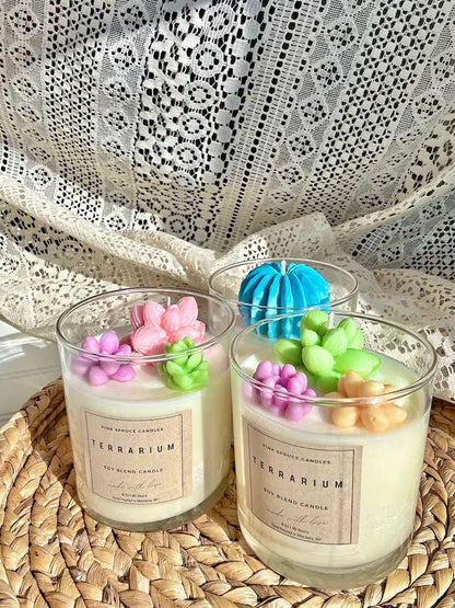 Succulent Terrarium Soy Candle 