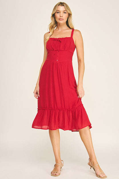 Ruffle Midi Dress