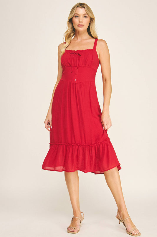 Ruffle Midi Dress