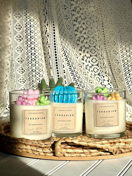 Succulent Terrarium Soy Candle 