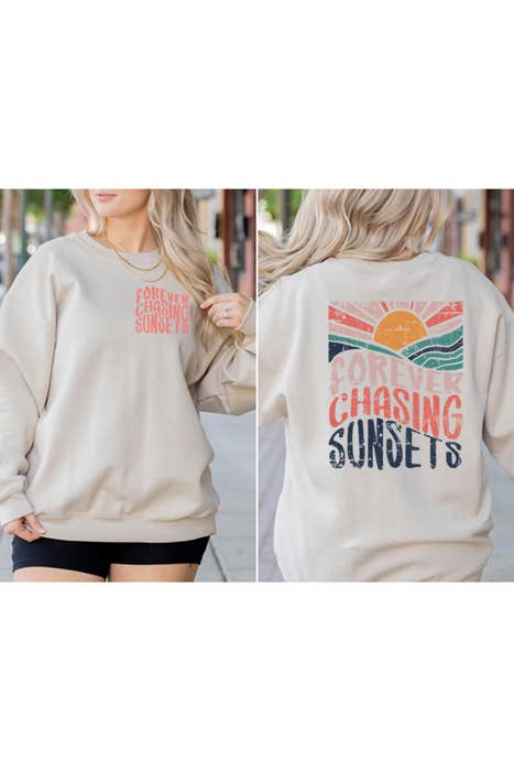 Chasing Sunsets Cozy Sweatshirt