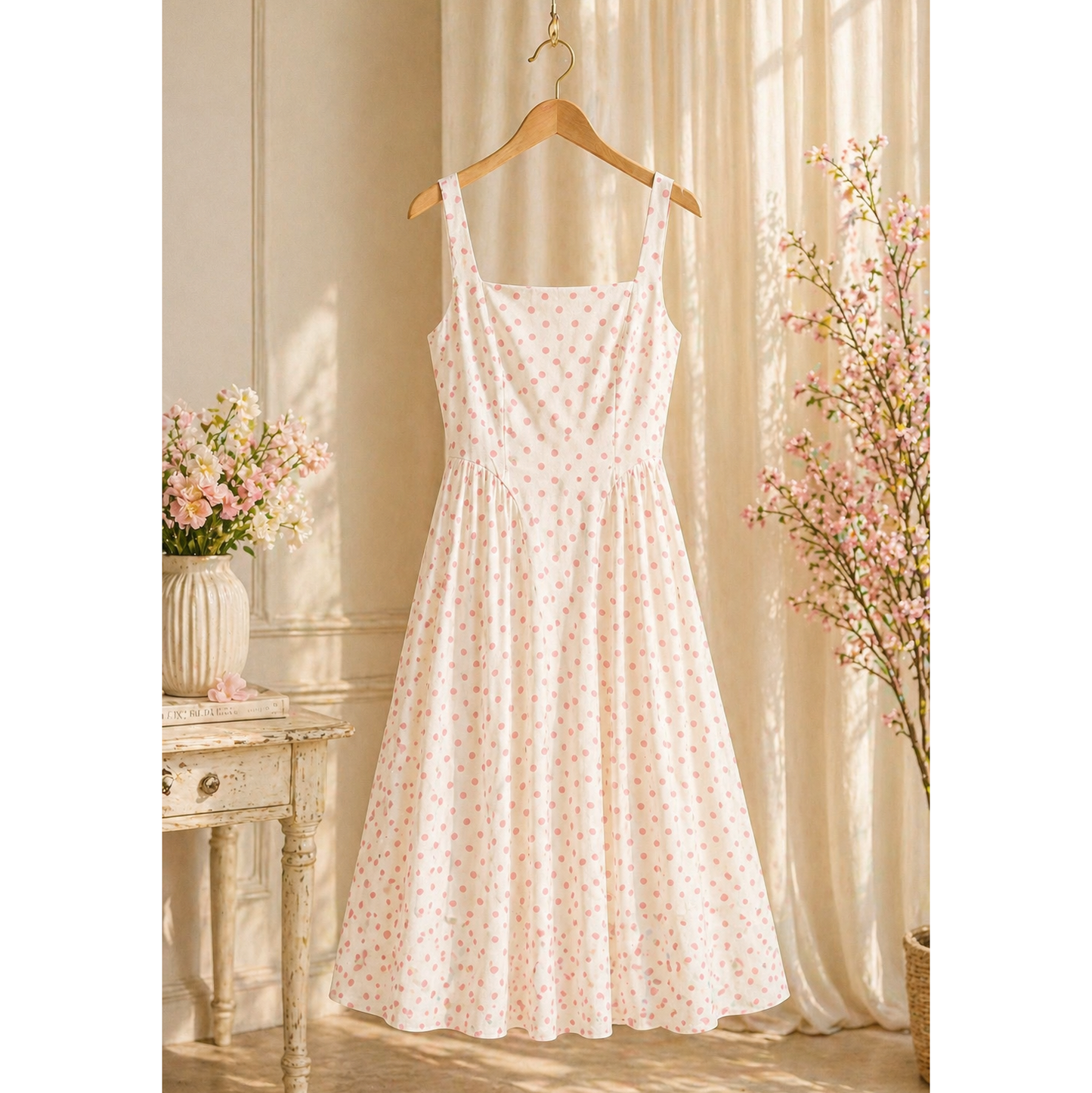 Romantic Polka Dot Dress