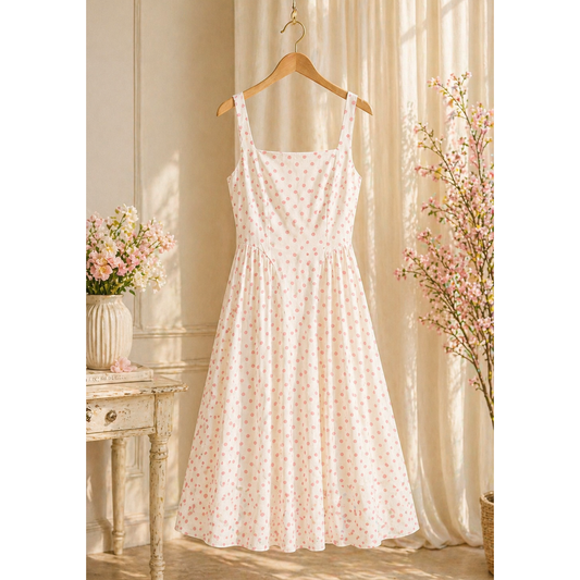 Romantic Polka Dot Dress