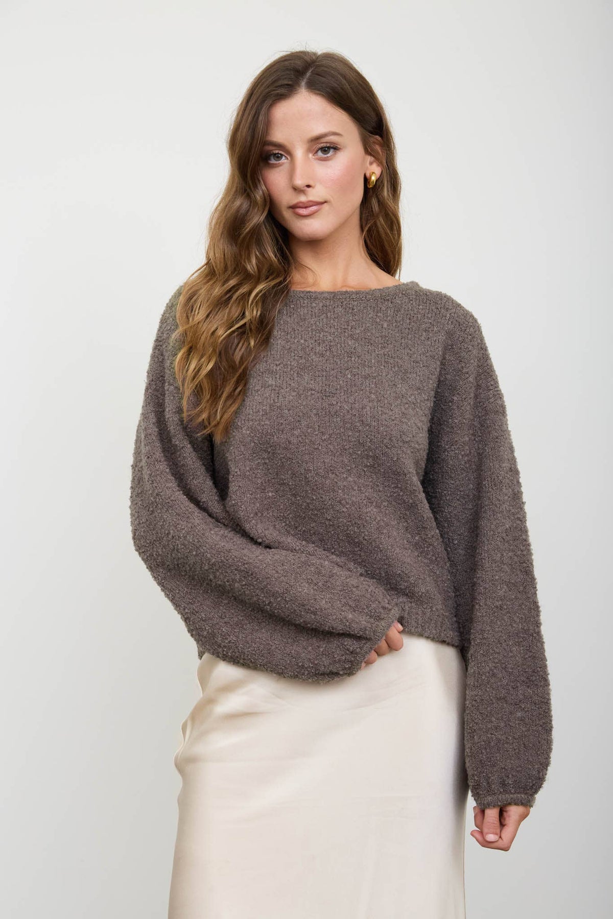 Long Sleeve Fuzzy Sweater