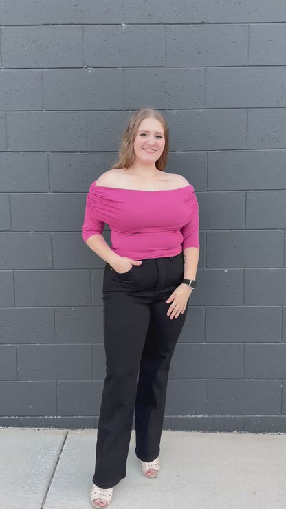 Off The Shoulder Ruched Top