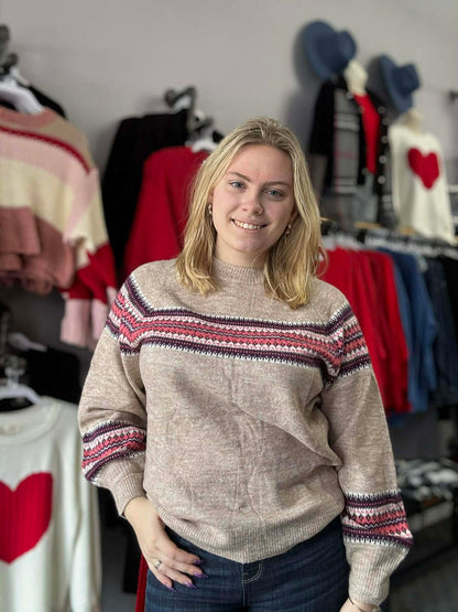 Pretty Pattern Soft Sweater