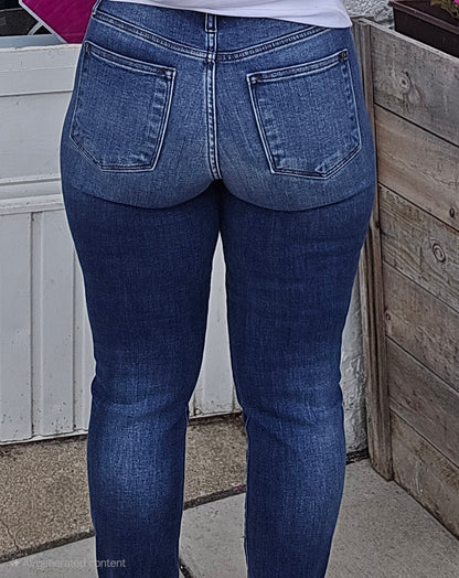 Reg/Plus Judy Blue "Demure" Mid-Rise Slim Fit