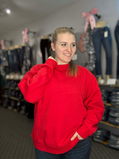 Plus Ruby Ribbed Fleece