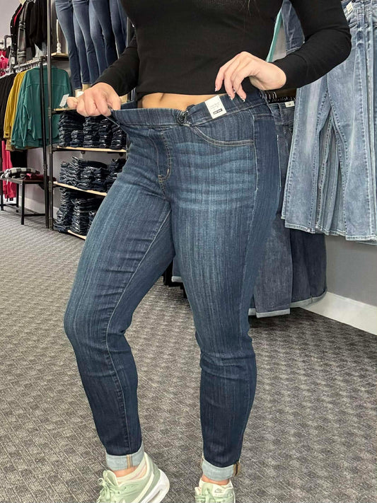 Reg/Plus Judy Blue Pull On Double Cuff Slim