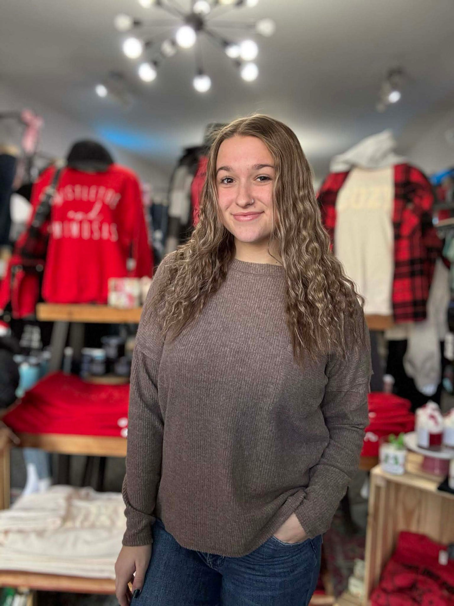 Brushed Ribbed Sweater