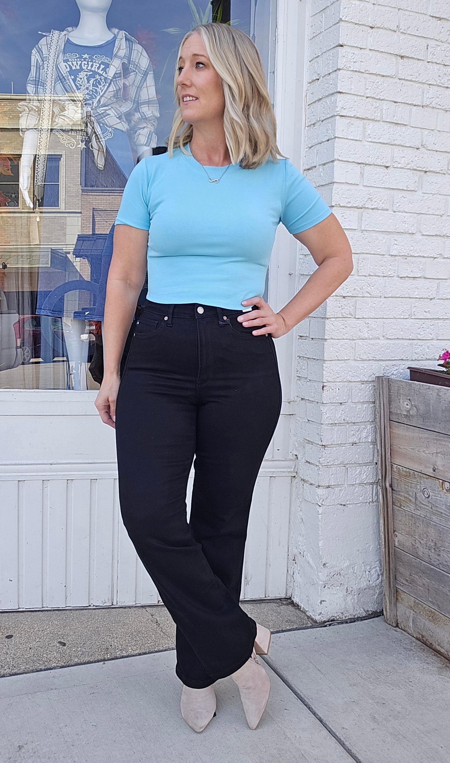 Reg/Plus Judy Blue "Sexy Black" Straight Leg