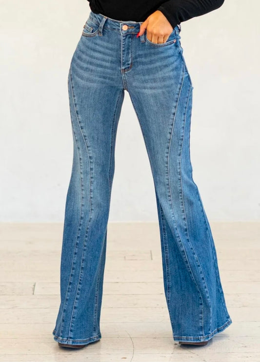Reg/Plus Judy Blue MR "Alaina" Double Seam Flare