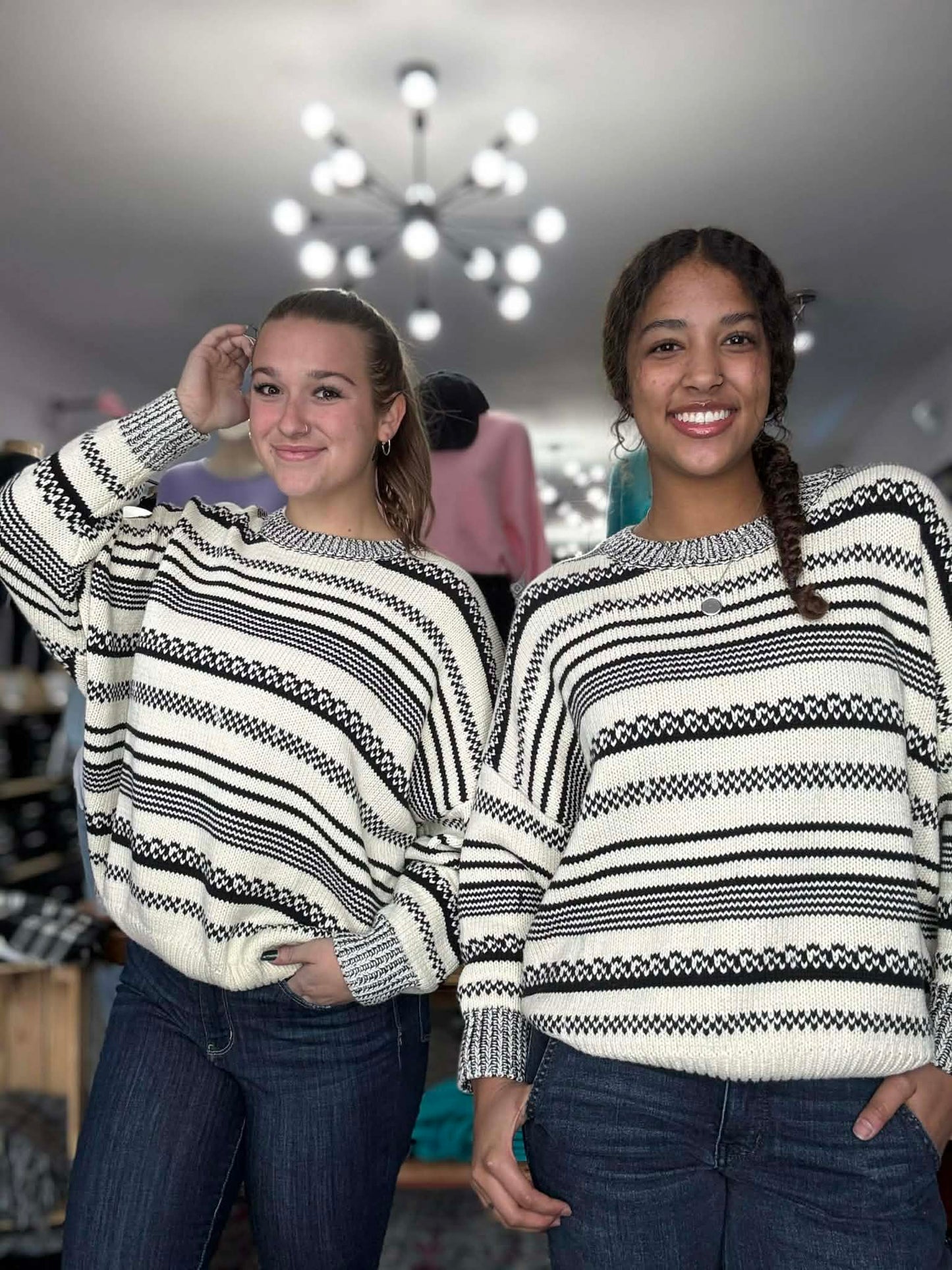 Vintage Striped Knit Sweater