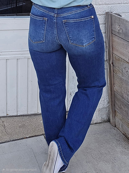 Reg/Plus Judy Blue "Side Seam Detail" Straight