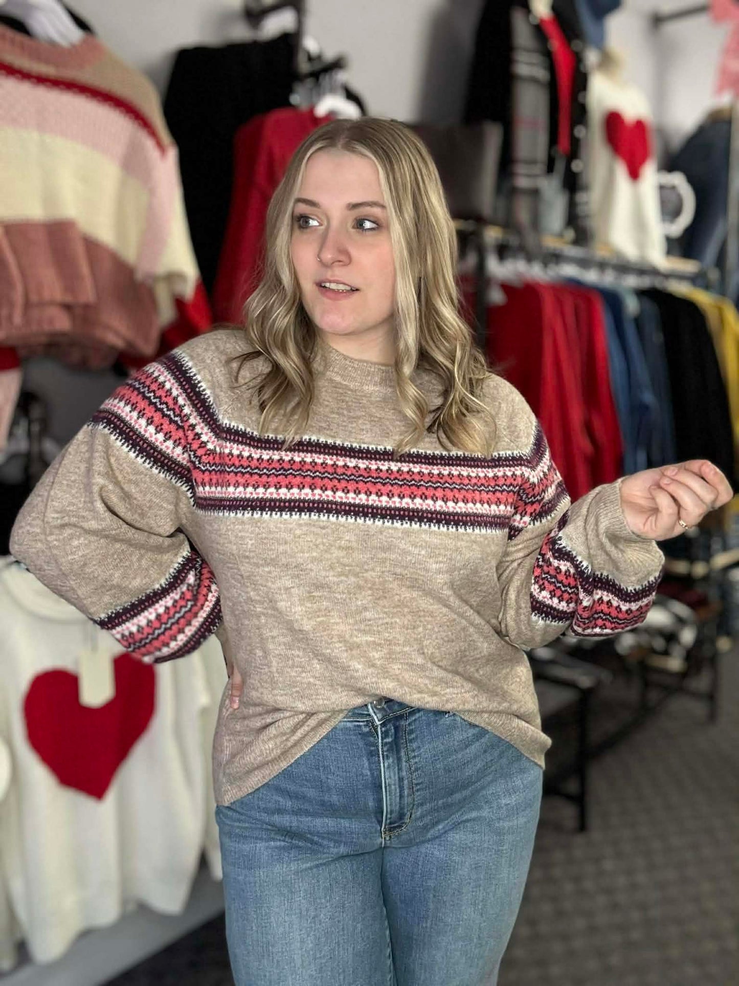 Pretty Pattern Soft Sweater