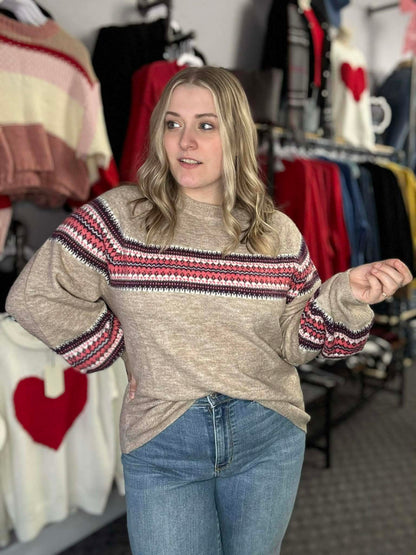 Pretty Pattern Soft Sweater