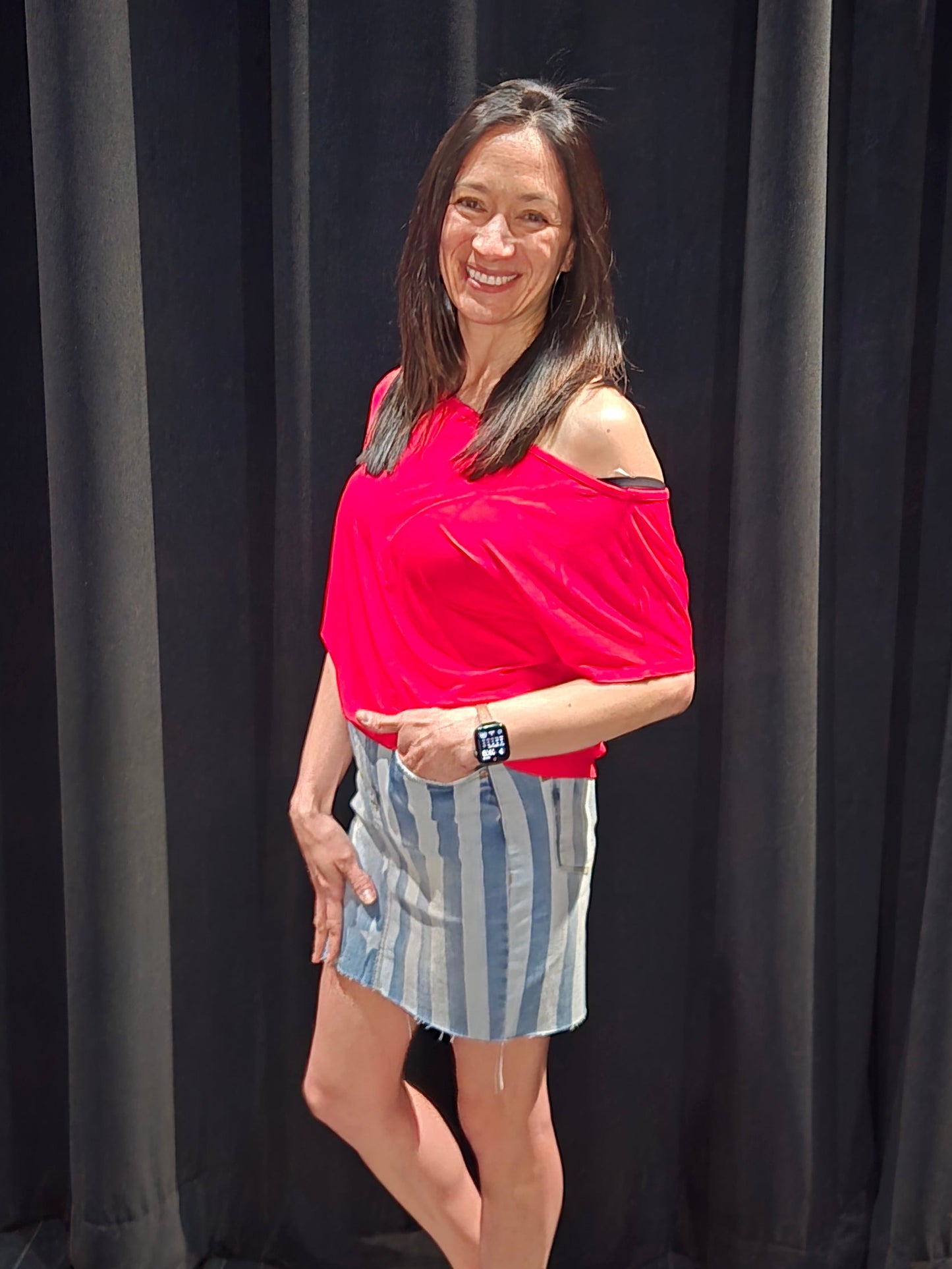 Modal Cropped Off Shoulder Top