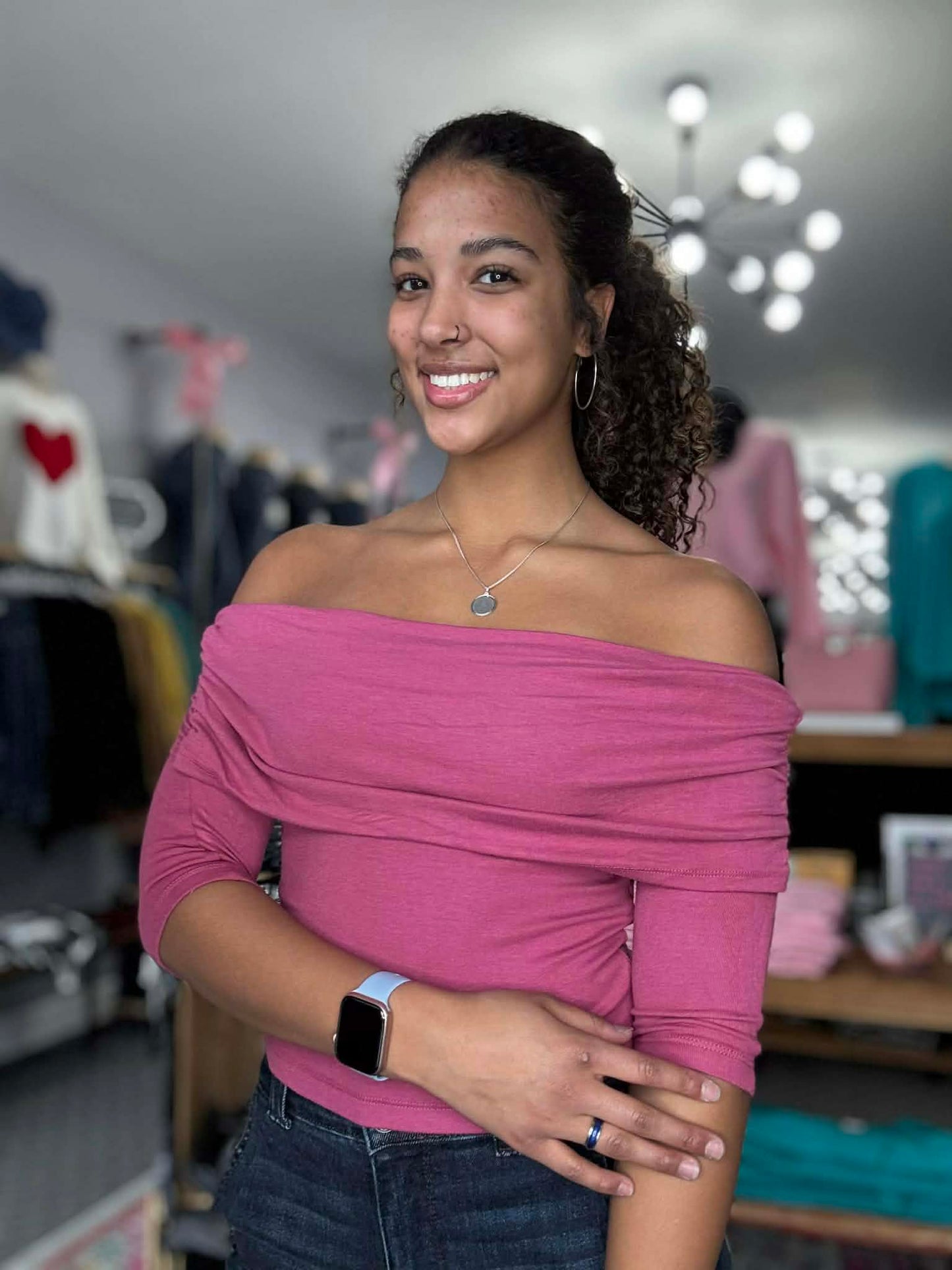 Off The Shoulder Ruched Top