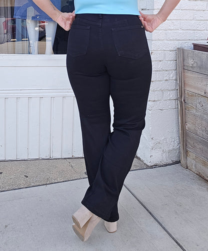 Reg/Plus Judy Blue "Sexy Black" Straight Leg