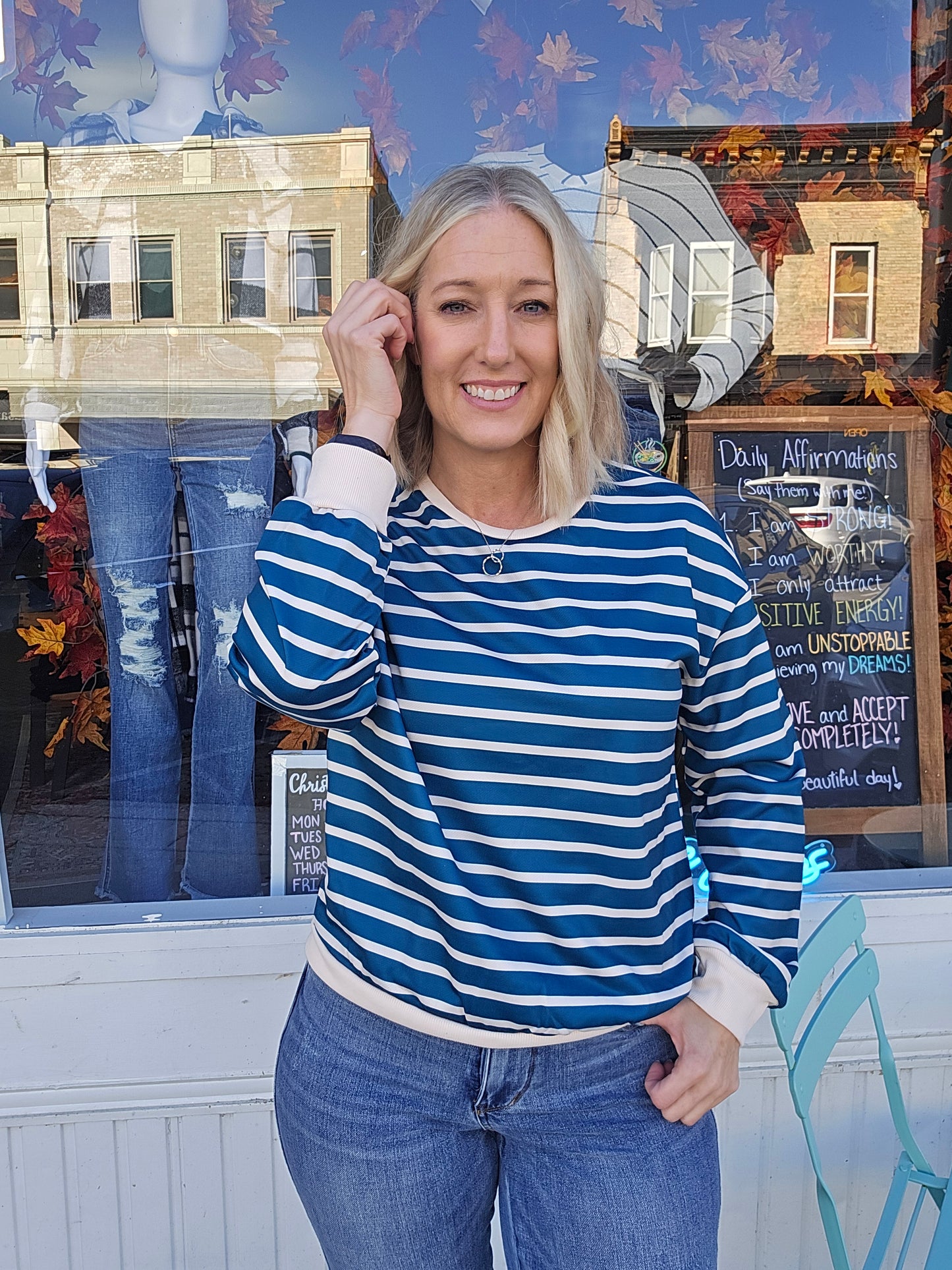 Stripe Loose Sweater