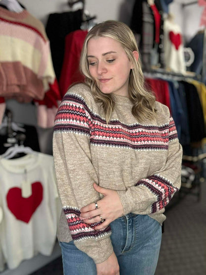 Pretty Pattern Soft Sweater