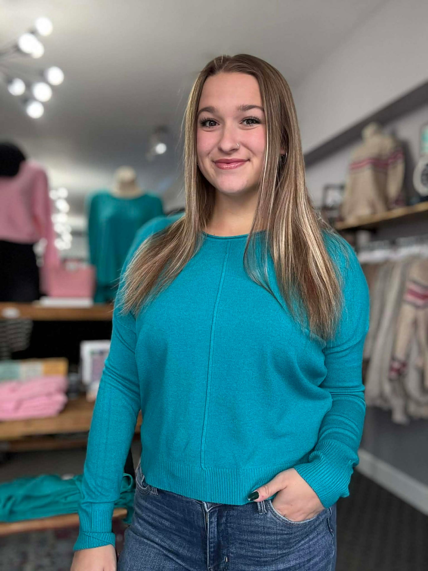 Gorgeous Front Seam Soft Sweater